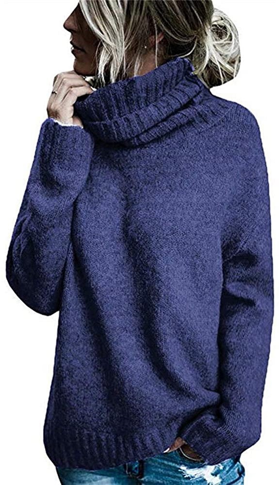 2024 Core yarn turtleneck long-sleeved pullover knit sweater