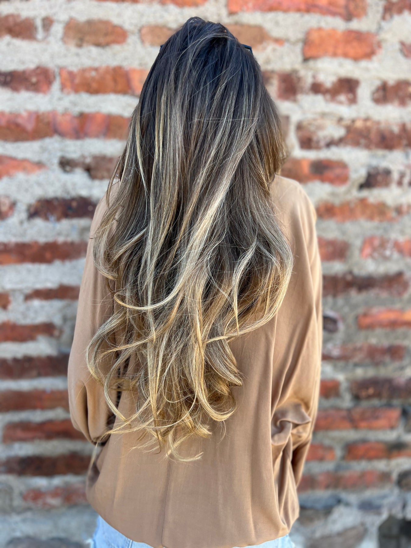 Women's cotton and linen V-neck casual top