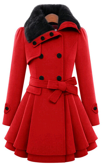 2025 New long double-breasted woolen coat