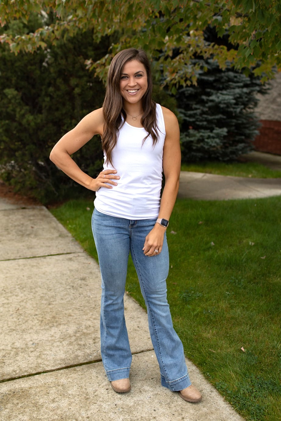 Judy Blue Mid Rise Trouser Flare Jeans (0-24)