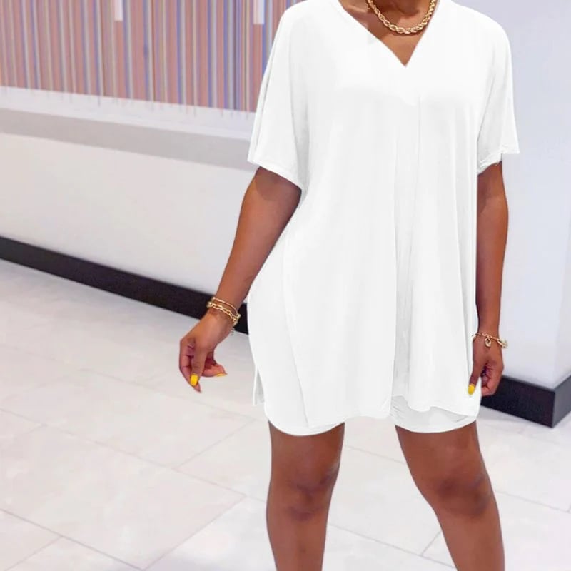 💃NEW V-Neck Tops & Shorts Set💗