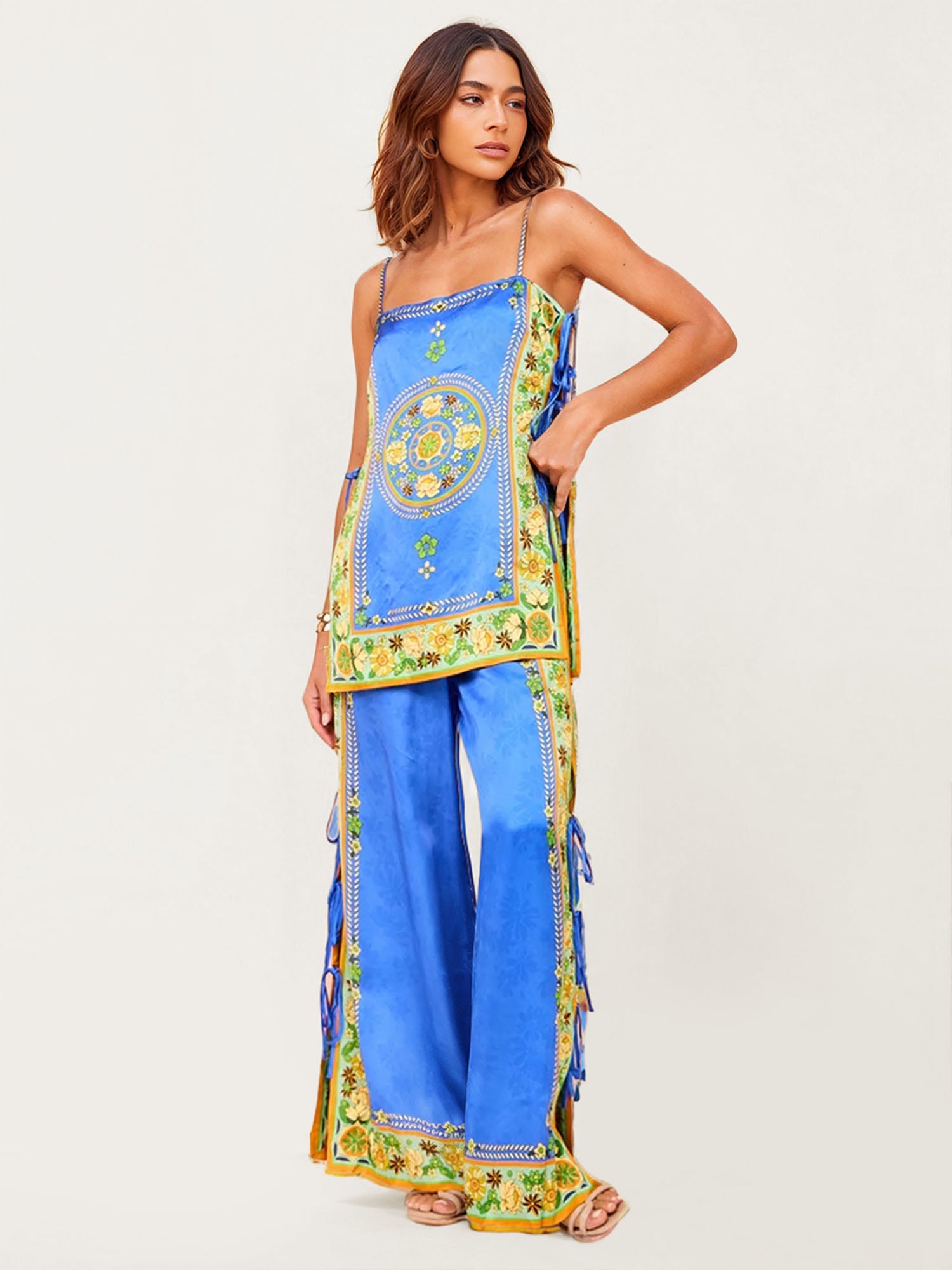 Tropical Graphic Print Top