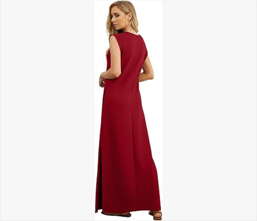 Women's Casual Loose Slit Maxi Skirt