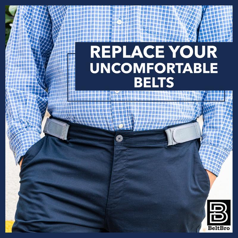 BeltPro No Buckle Belt -Fits 1.5 Inch Belt LoopsEasy To Use
