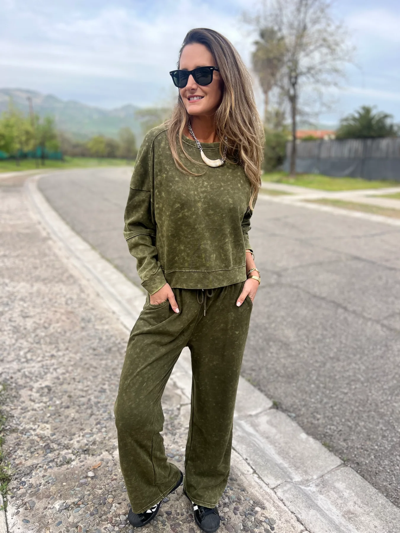 Stretch cotton jumpsuit