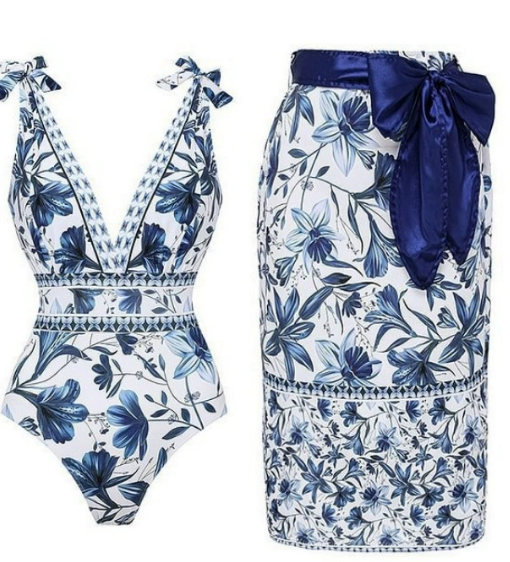 Large size two-piece beach dress bikini