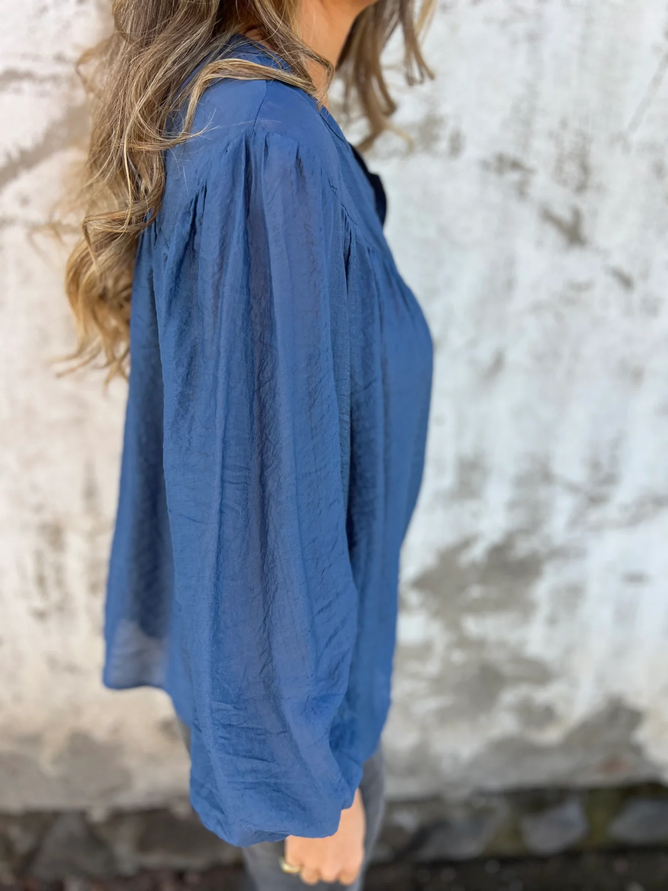 Casual Ice Silk Button Top