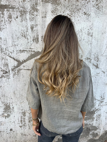 Classic 100% Linen Terracotta Jacket