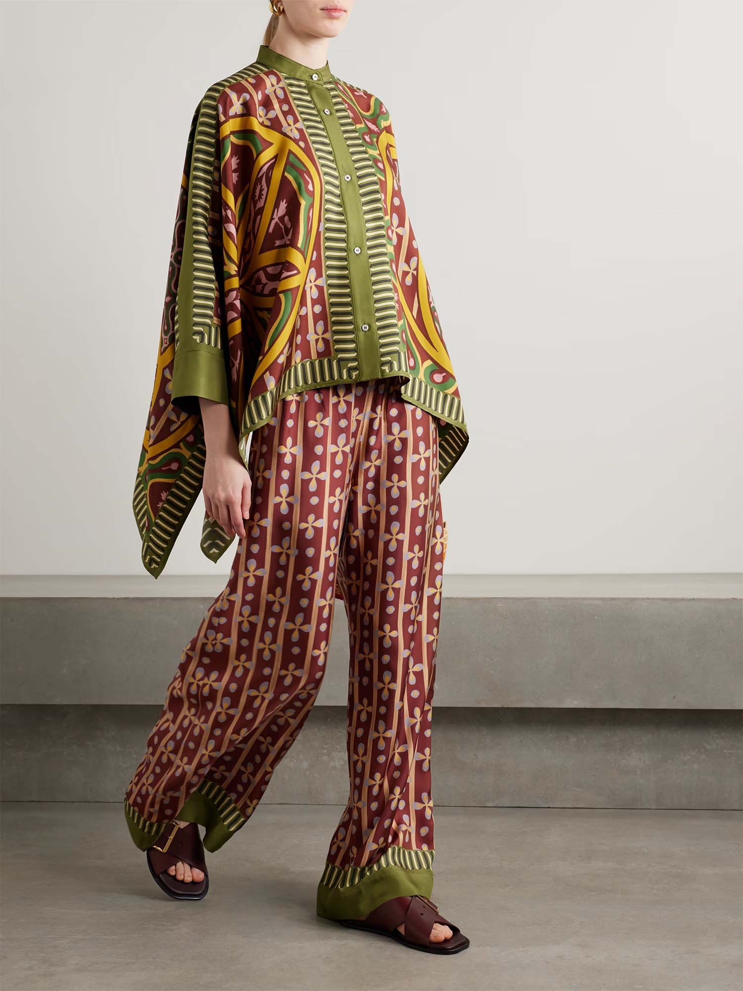 Bohemian Graphic Oversized Shirt