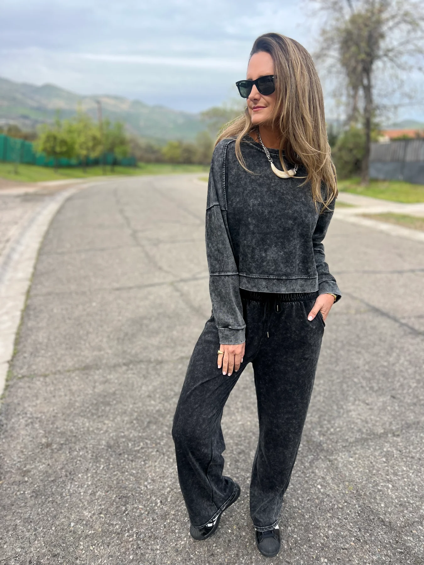 Stretch cotton jumpsuit