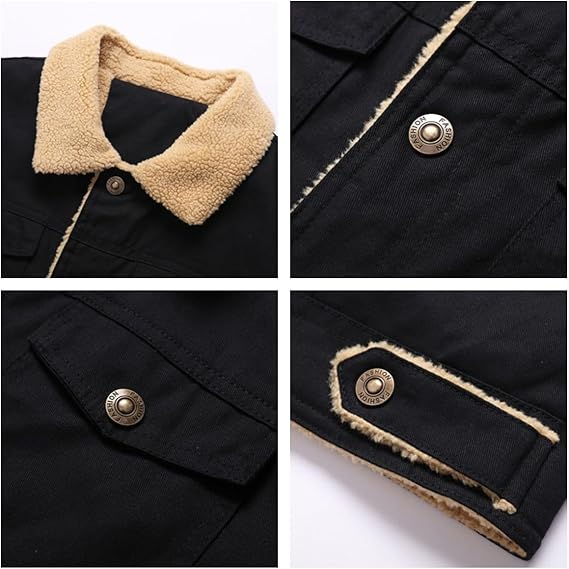 2025 🔥Men Casual Winter Workwear Cashmere Jacket