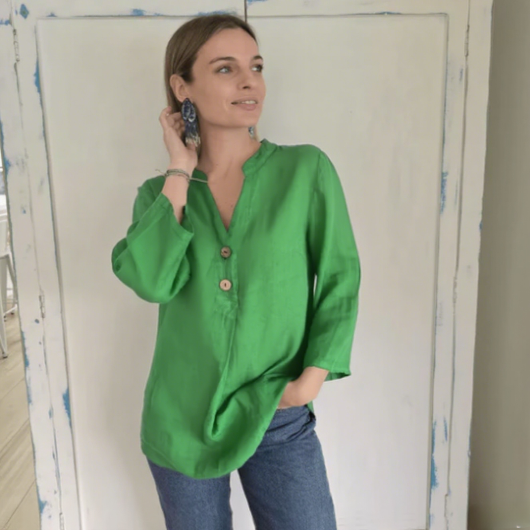 Casual Loose Two Button Shirt