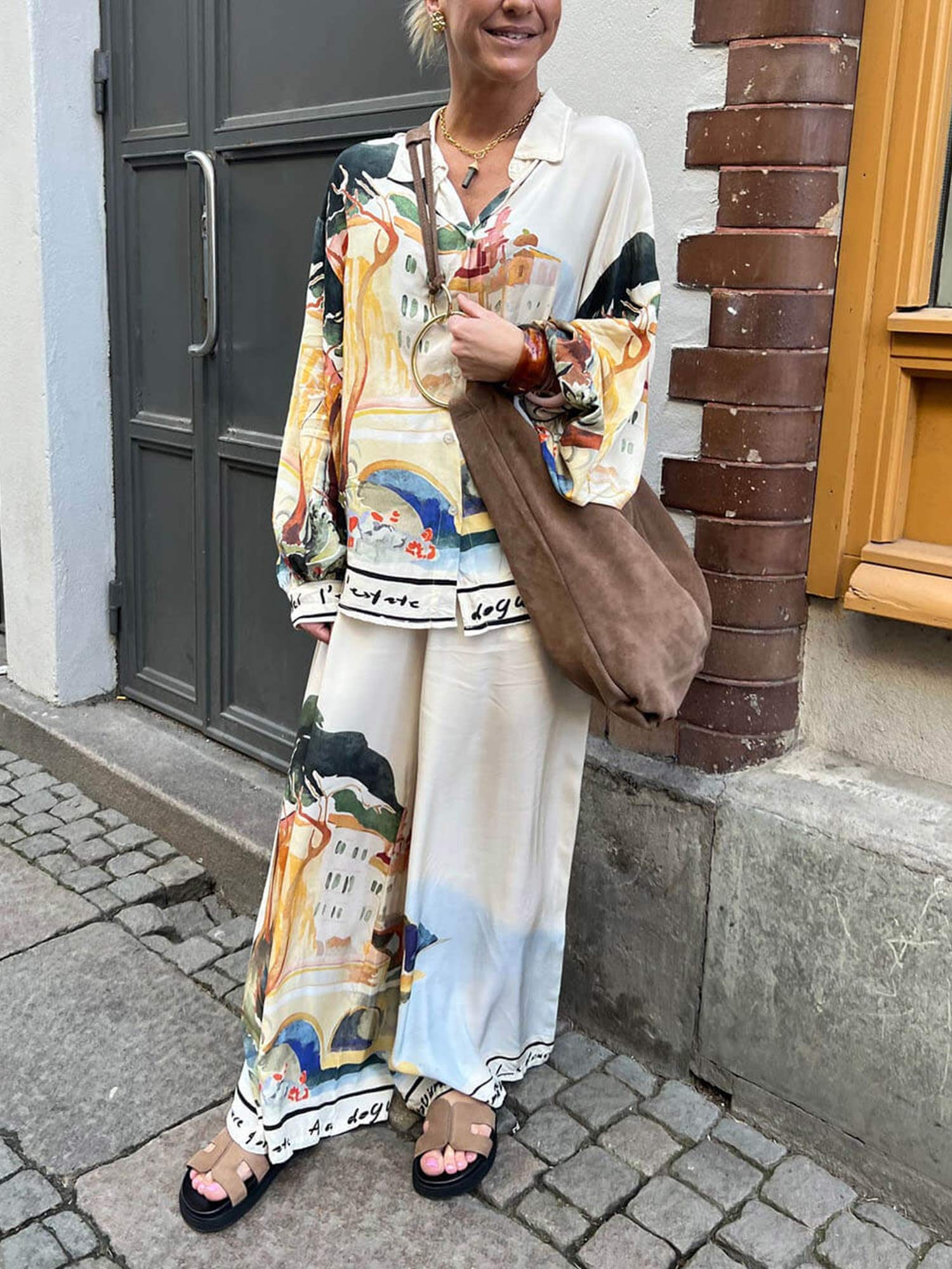 Artful Landscape Relaxed Shirt