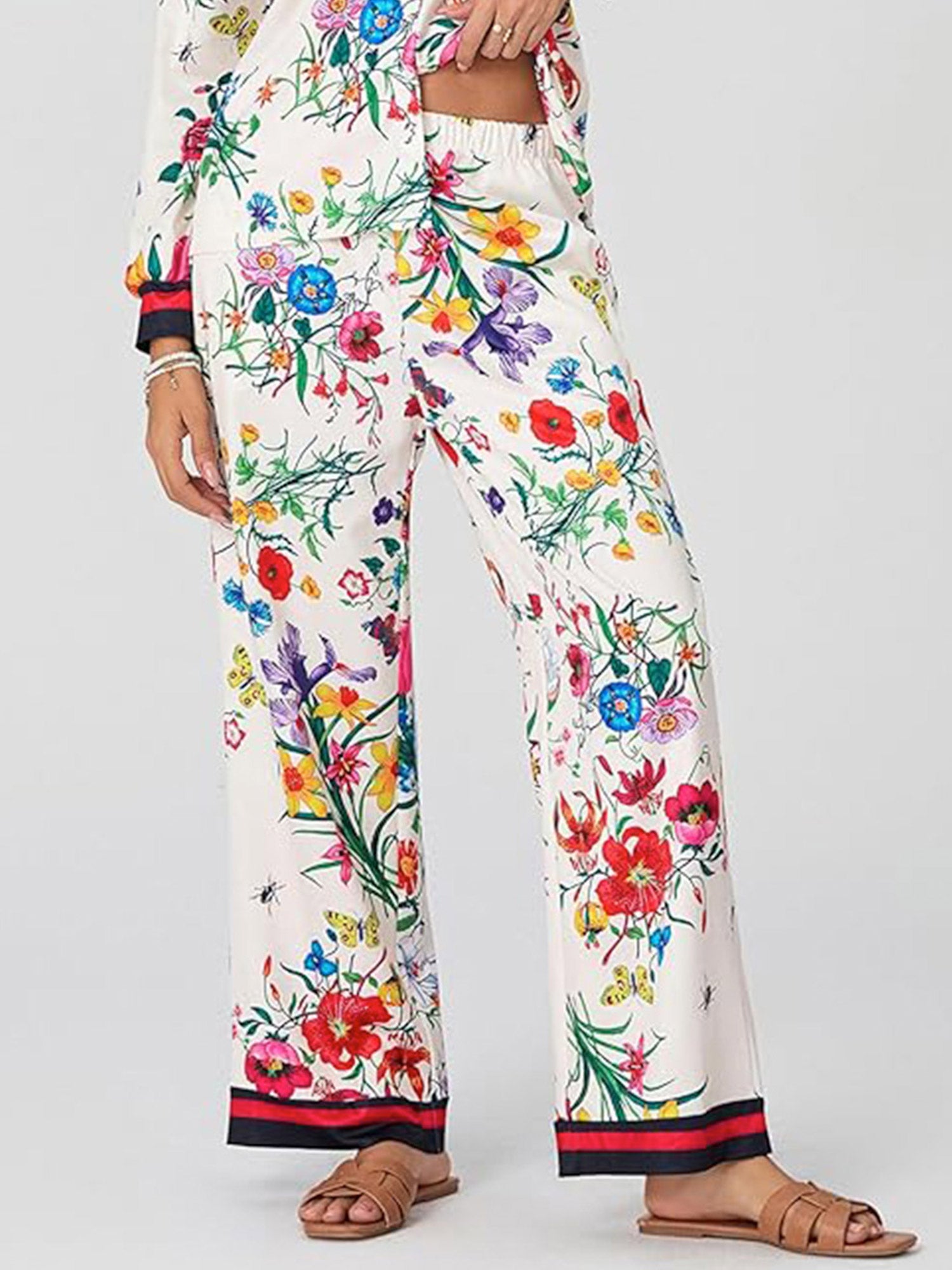Botanical Bliss Wide-Leg Pants