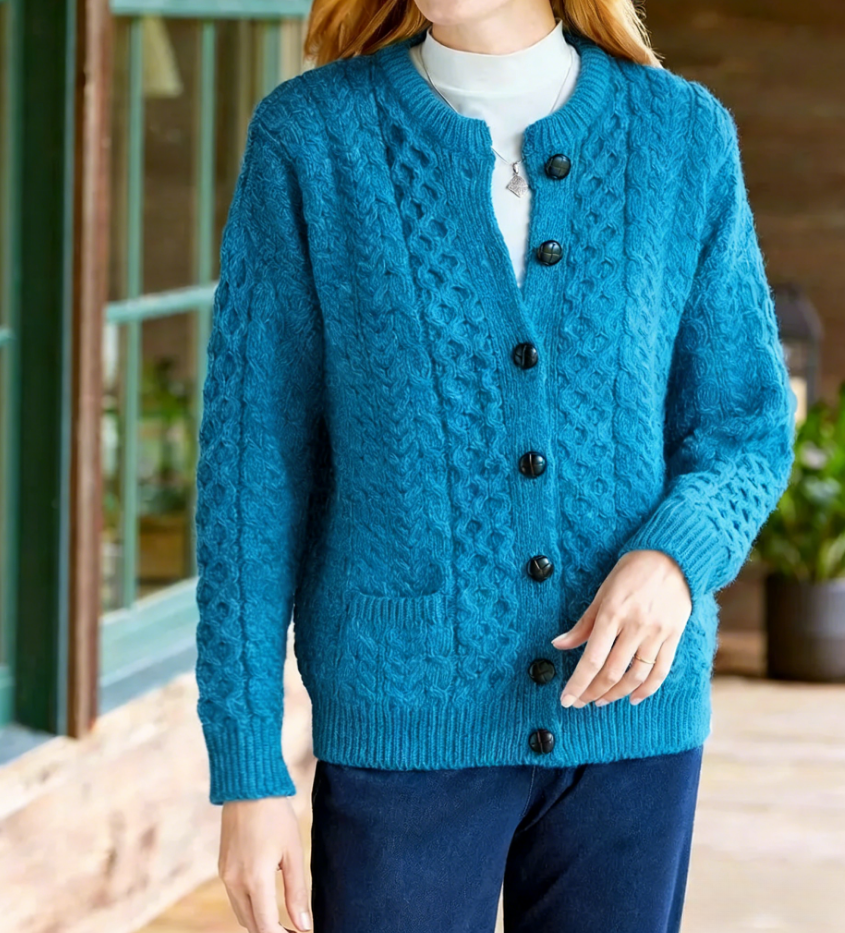 2026 Woman's  Wool Cardigan warm sweater coat