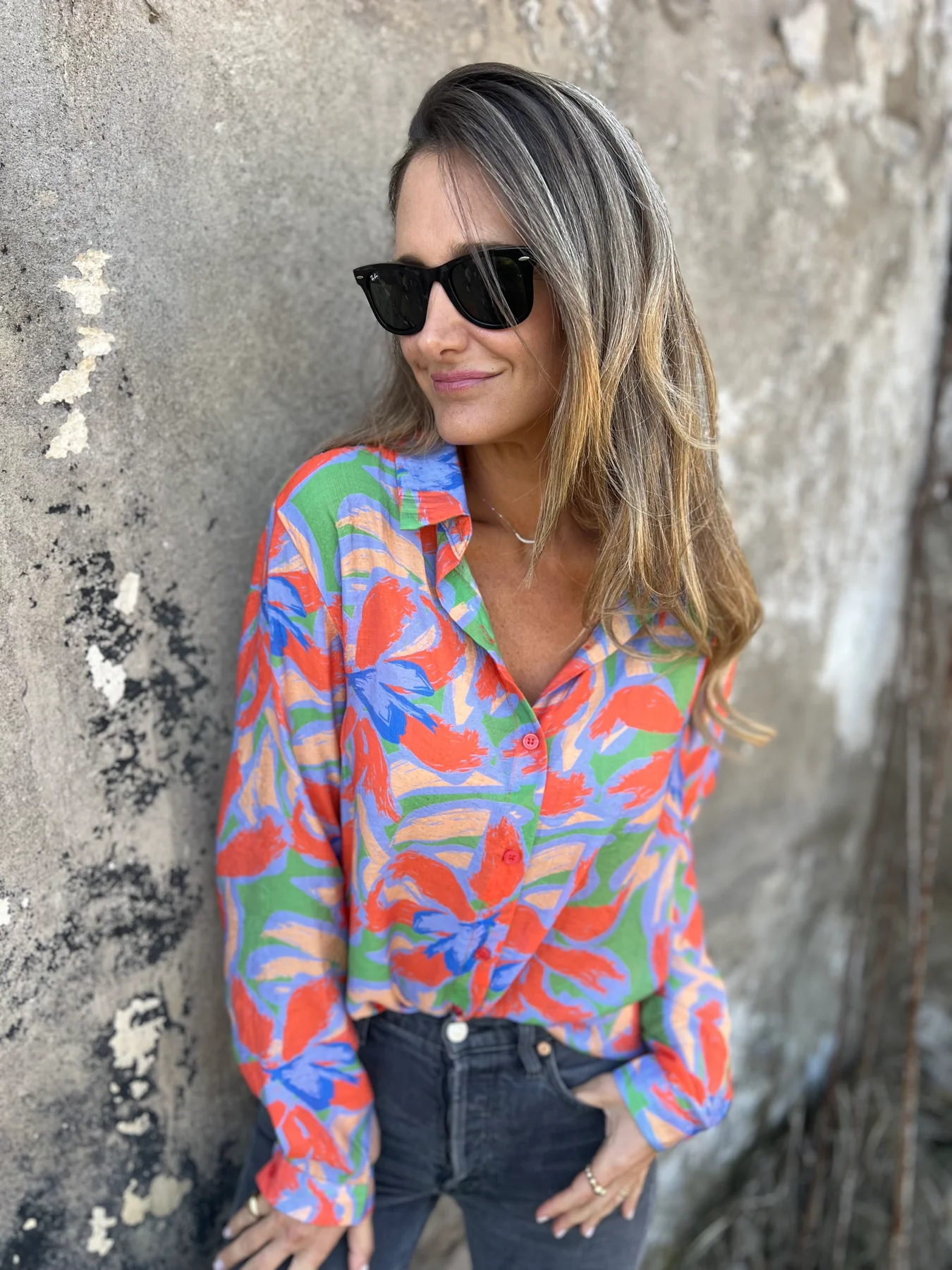 Women's Casual Button Chiffon Shirt