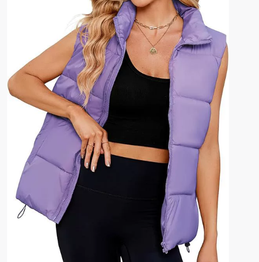 2025 Women's New Sleeveless Stand Collar Warm Velvet Vest Jacket