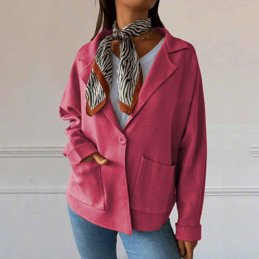 🔥2025 new autumn and winter long-sleeved pocket tweed jacket