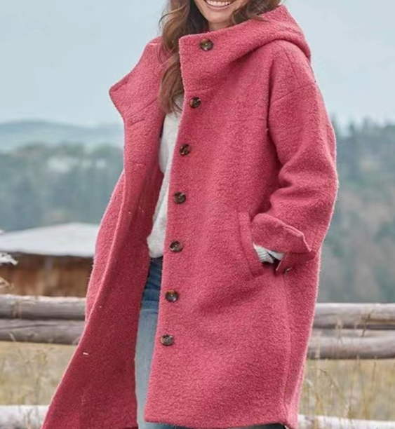 2024 New loose all-match woolen coat for women