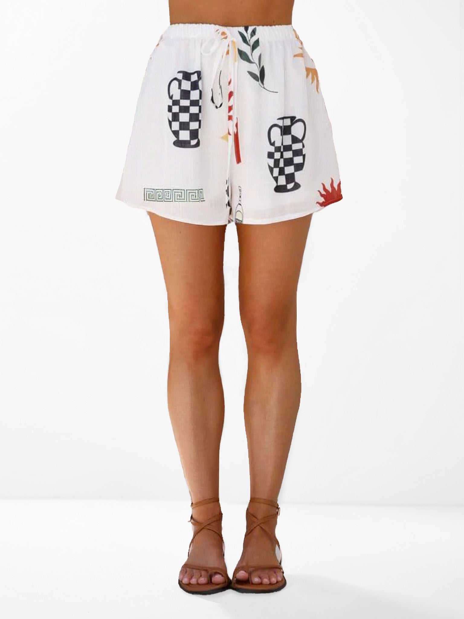 Geometric Print Two-Piece Set