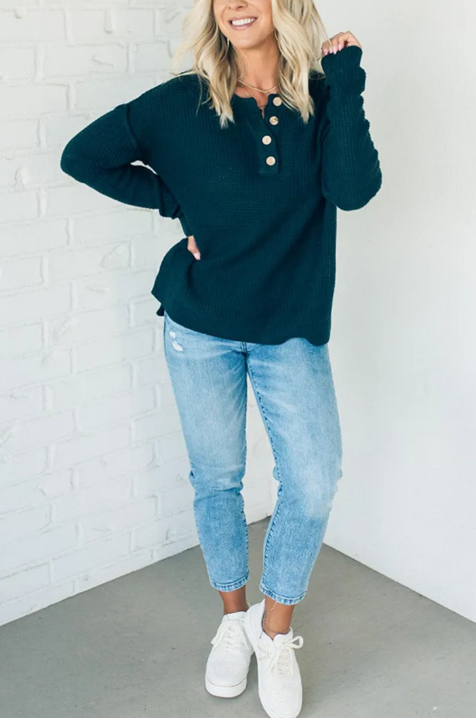 2025 ✨Casual Loose Button-Down Sweater