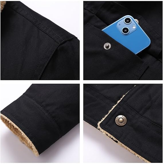 2025 🔥Men Casual Winter Workwear Cashmere Jacket