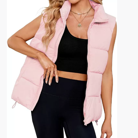 2025 Women's New Sleeveless Stand Collar Warm Velvet Vest Jacket