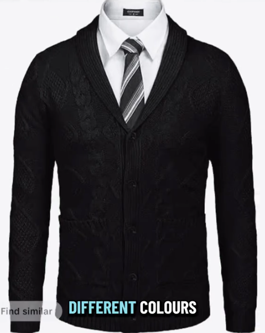 2025 Men's Shawl Collar Button Cable Knit Sweater