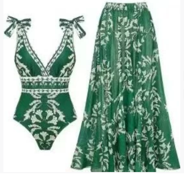 Large size two-piece beach dress bikini