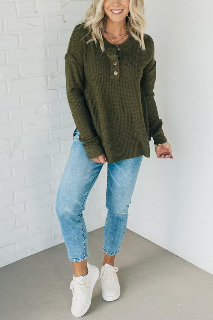 2025 ✨Casual Loose Button-Down Sweater