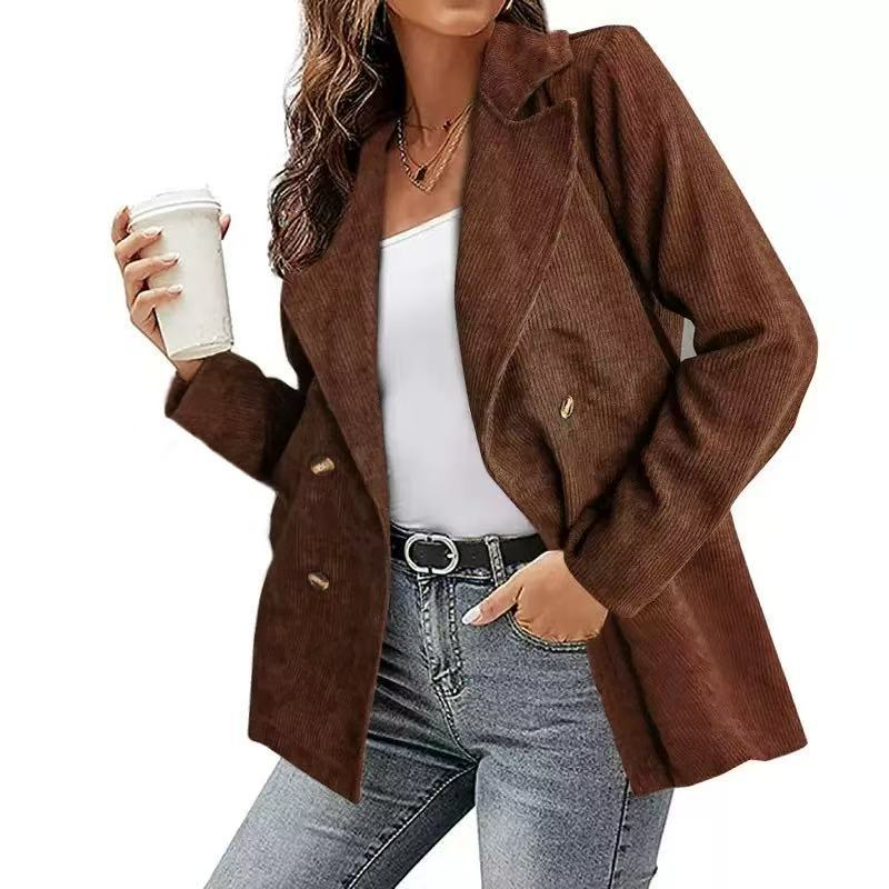 🔥2025 Women's Autumn/Winter Solid Corduroy Blazer