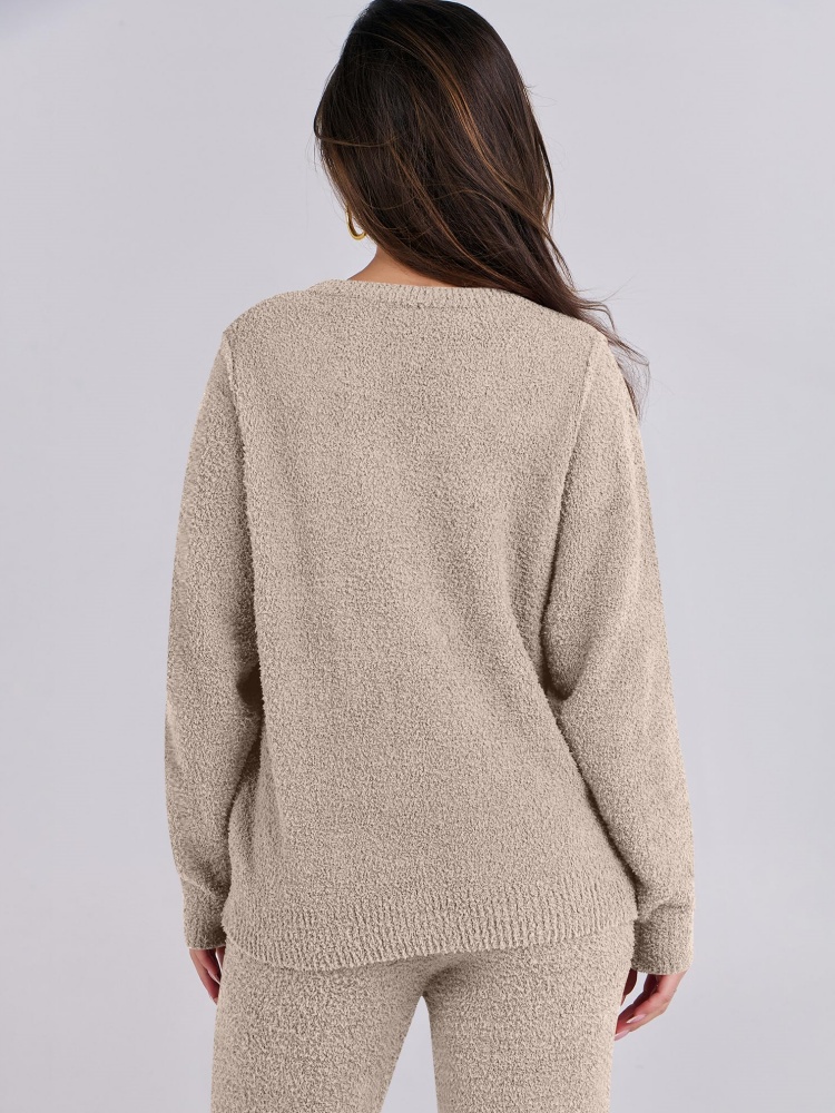 Women's plush leisure warm suit