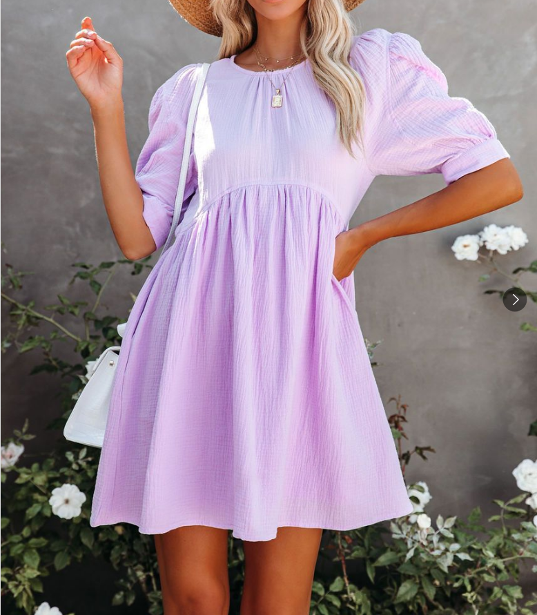 Casual Simple Cotton and Linen Skirt