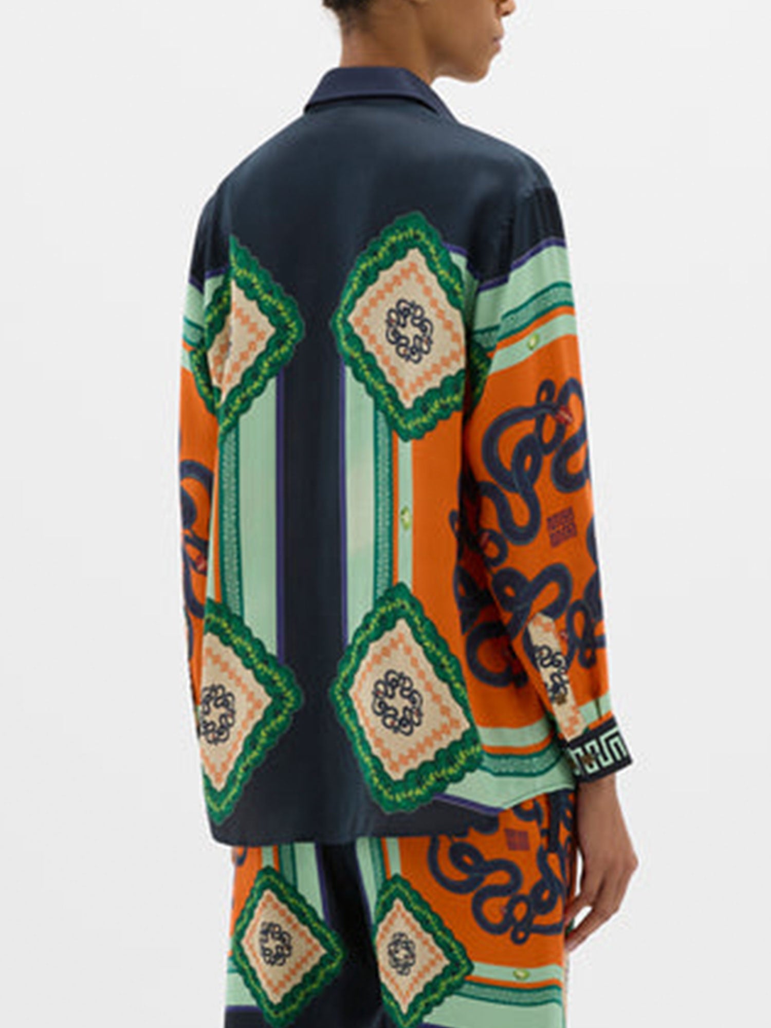 Vibrant Mosaic Print Shirt