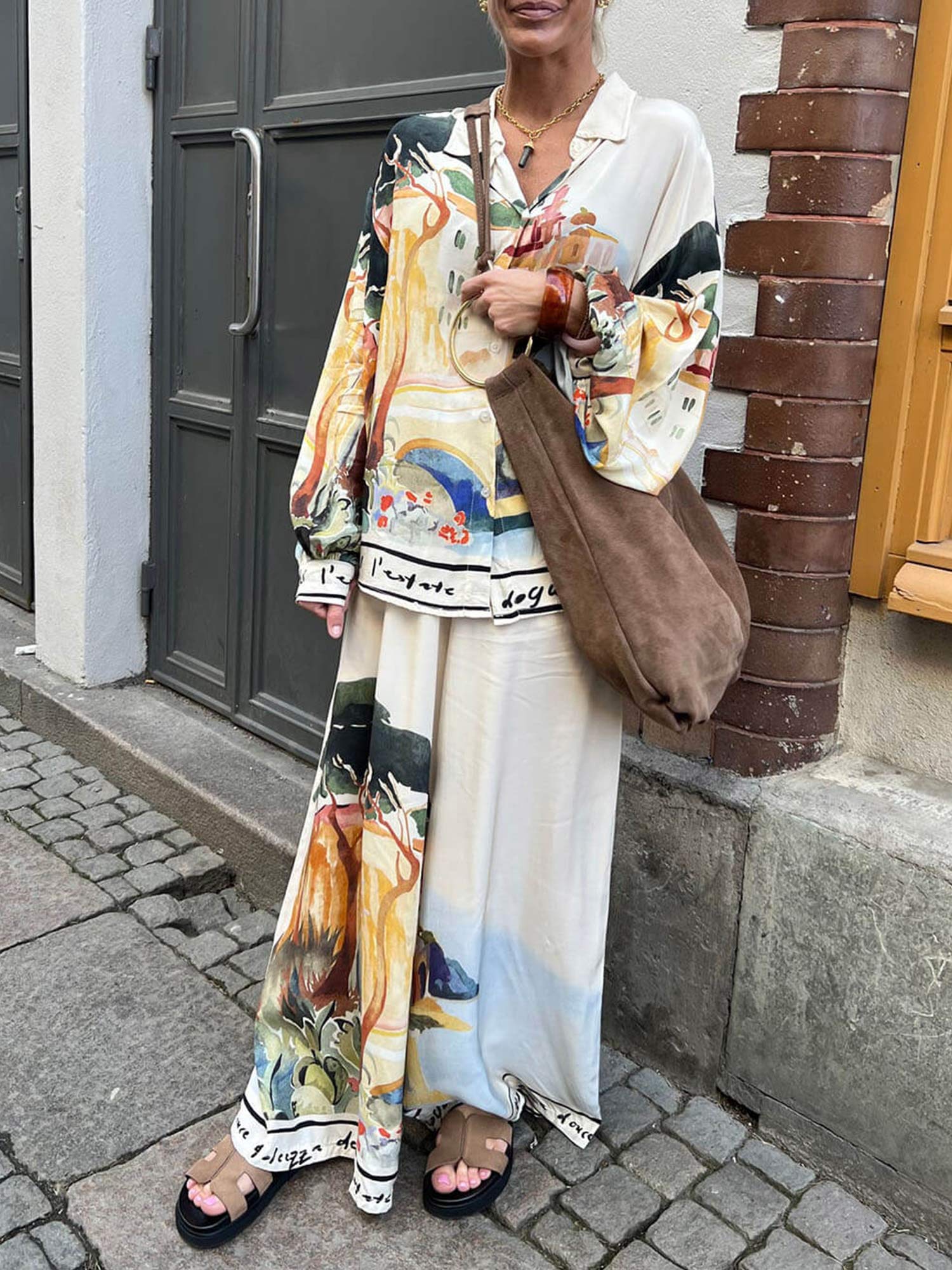 Artful Landscape Relaxed Shirt