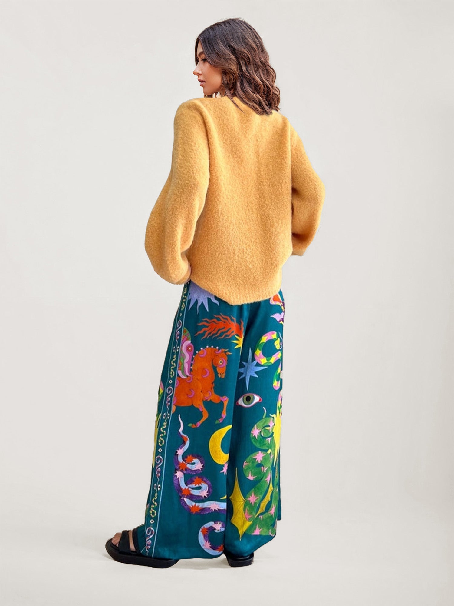 Mystic Night Wide-Leg Pants