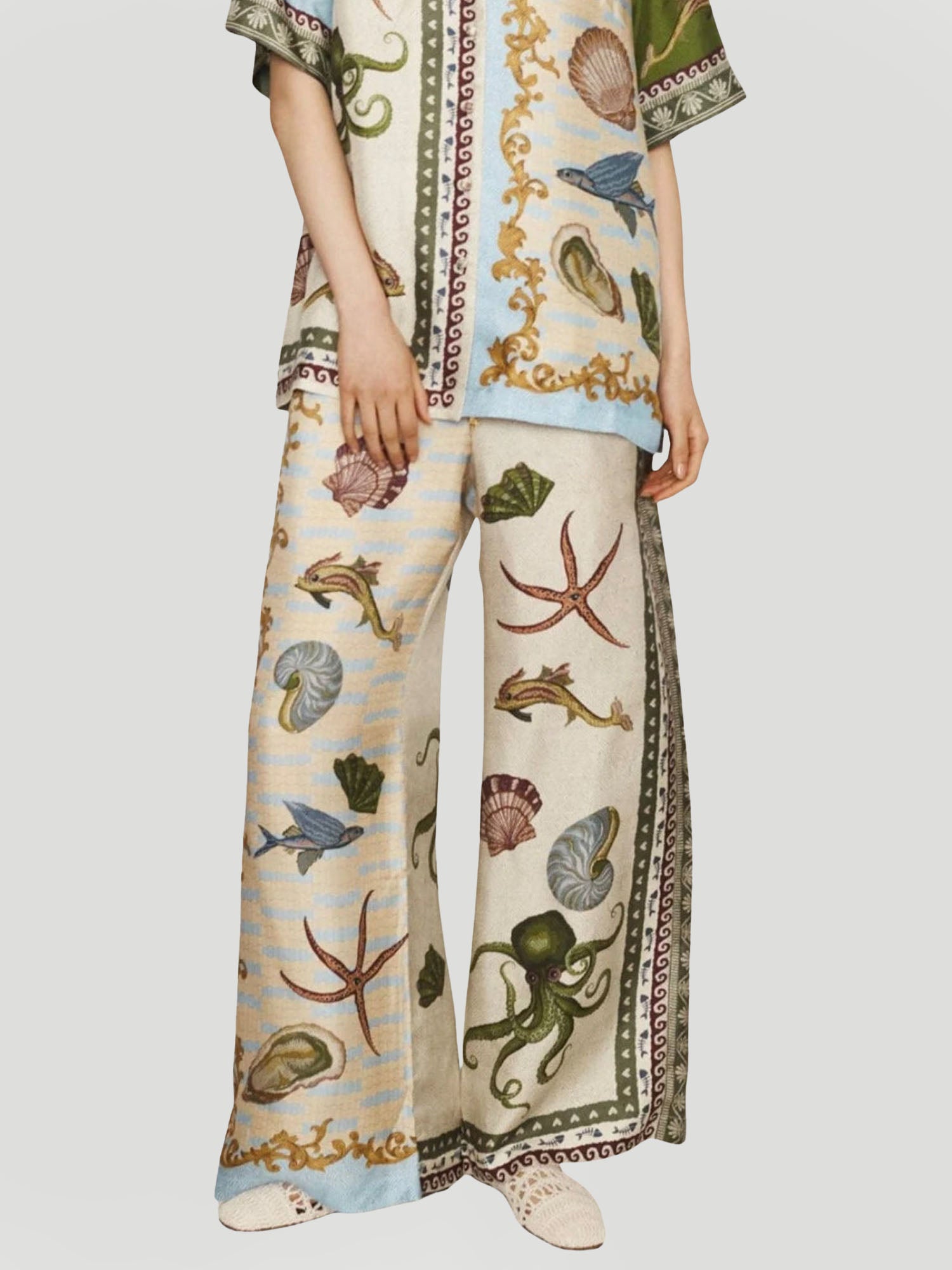 Ocean Odyssey Wide-Leg Pants