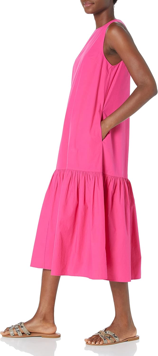 Loose Sleeveless Floor-Length Dress