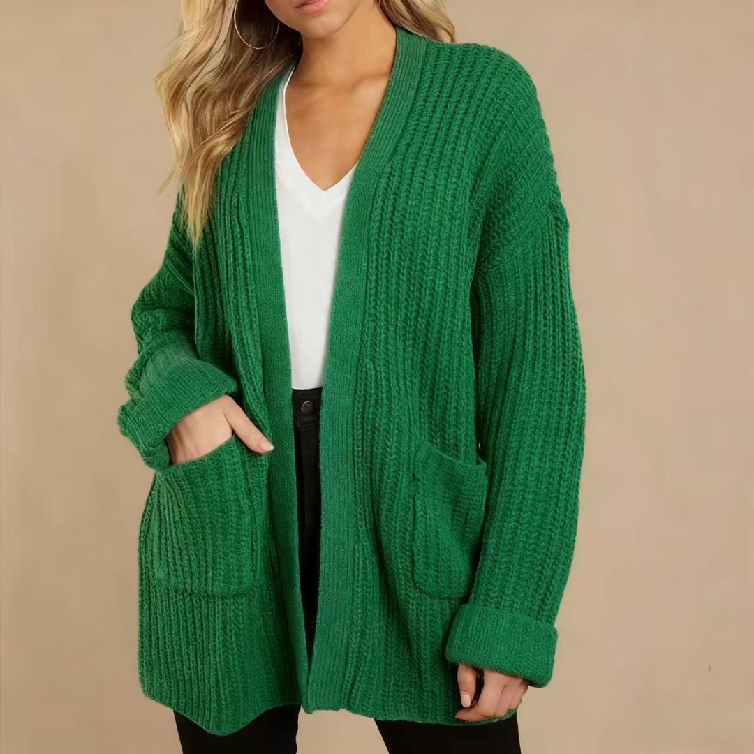 2025 🔥Women's Loose mid-length knitted cardigan