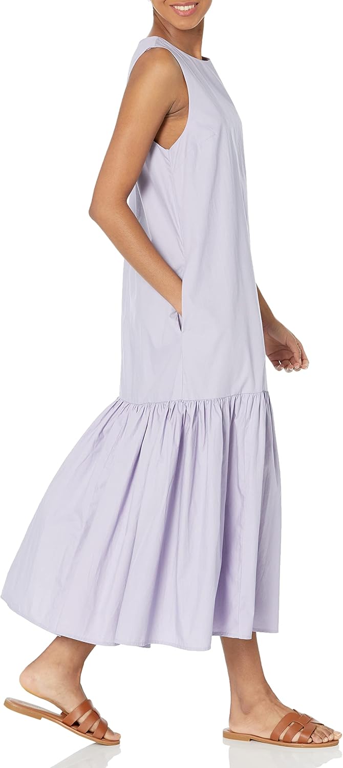 Loose Sleeveless Floor-Length Dress