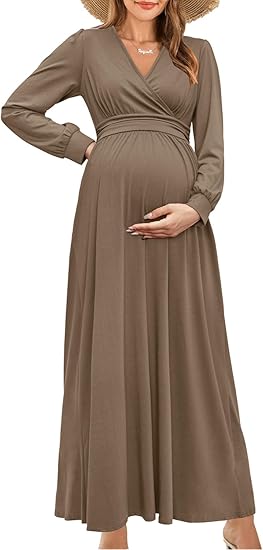 2025✨ Elegant Loose Wrap V-Neck Maxi Dress