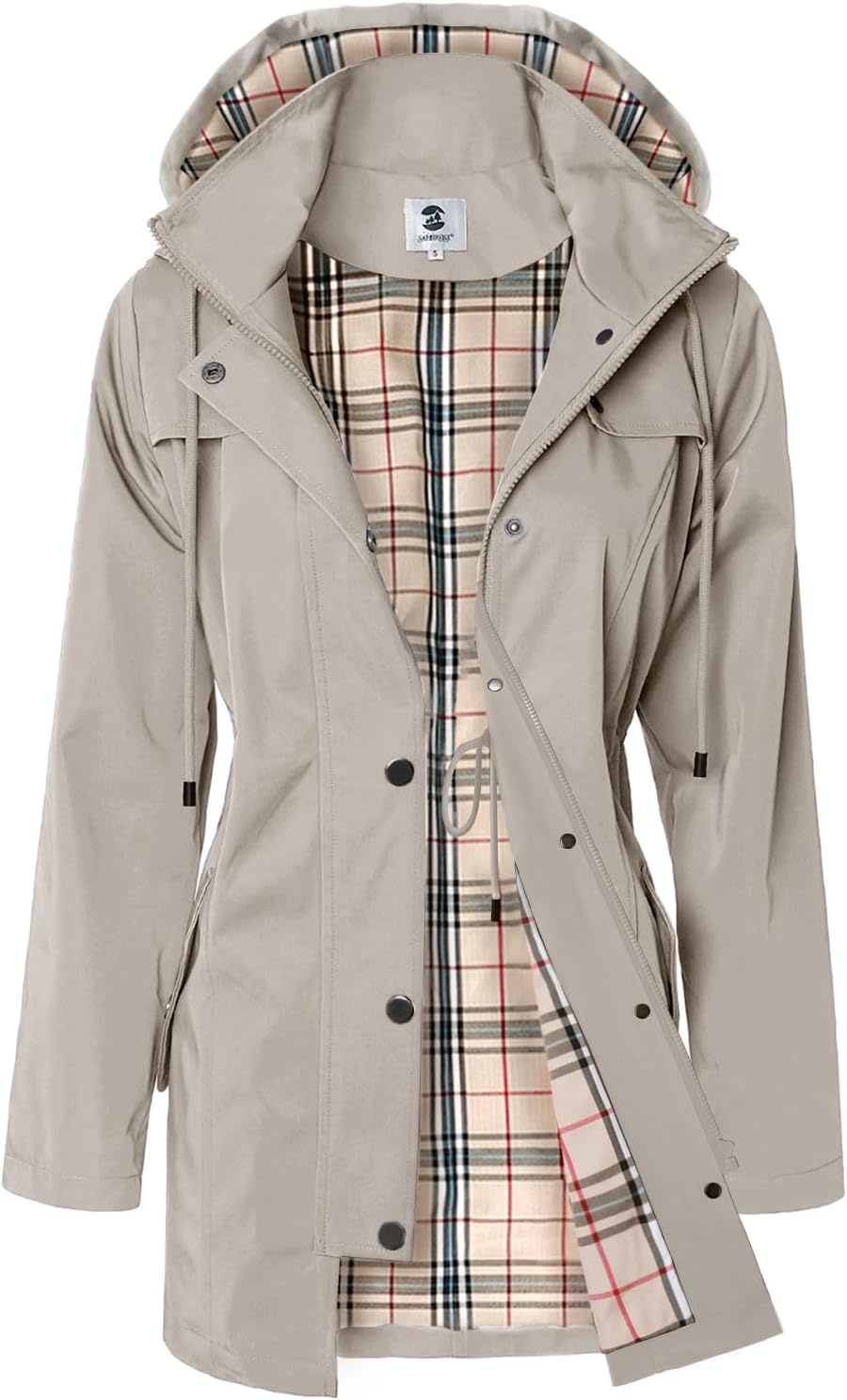 🔥2025 New Women's Long Hooded Jacket, Outdoor Raincoat, Windproof Jacket