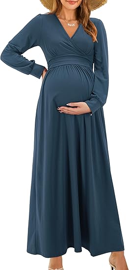 2025✨ Elegant Loose Wrap V-Neck Maxi Dress