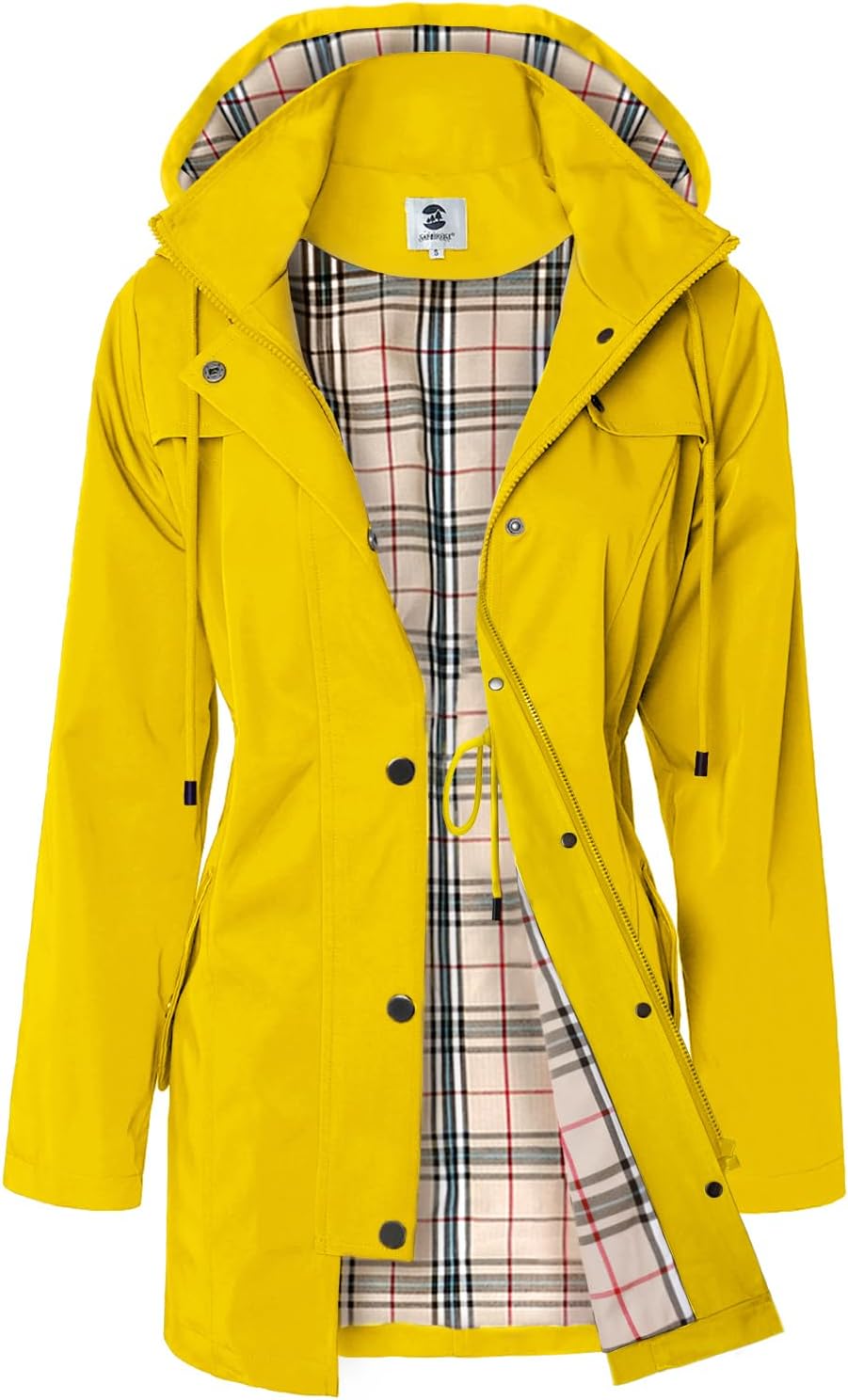 🔥2025 New Women's Long Hooded Jacket, Outdoor Raincoat, Windproof Jacket