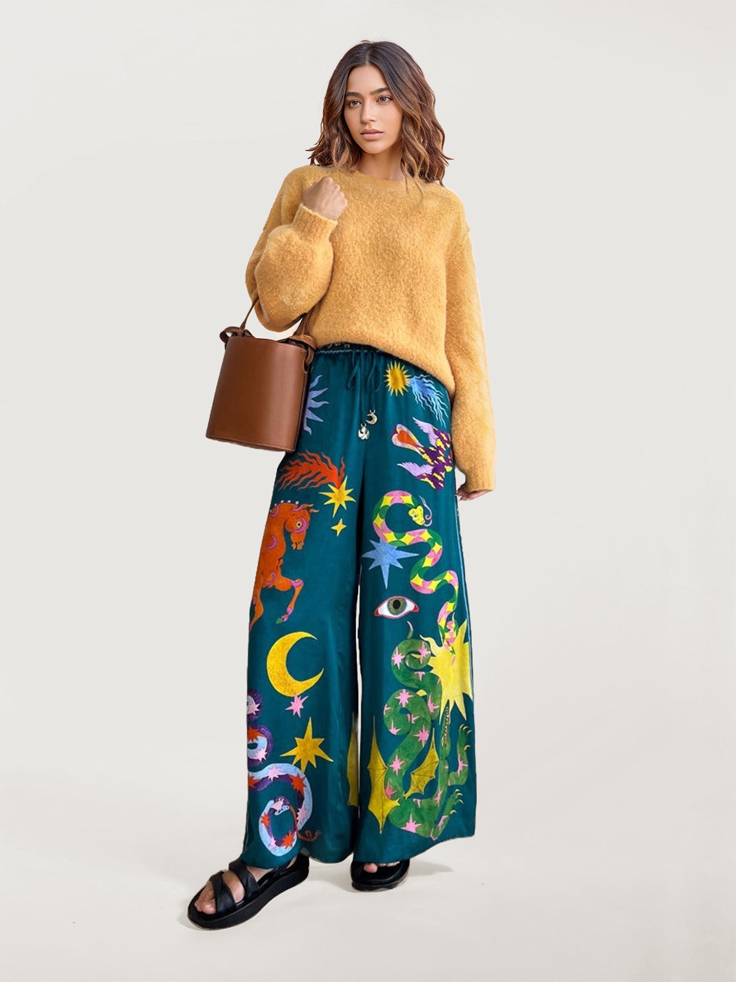 Mystic Night Wide-Leg Pants