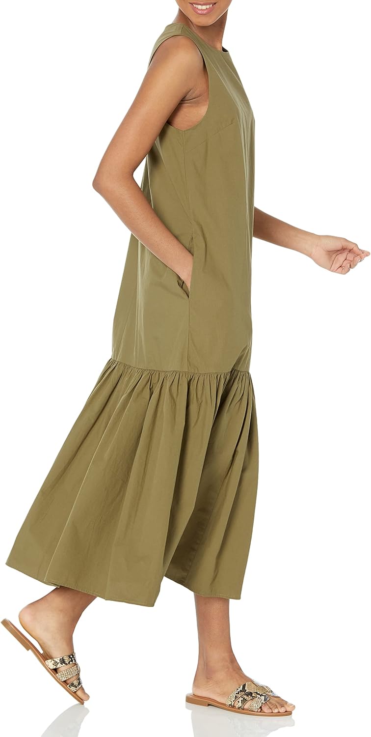 Loose Sleeveless Floor-Length Dress
