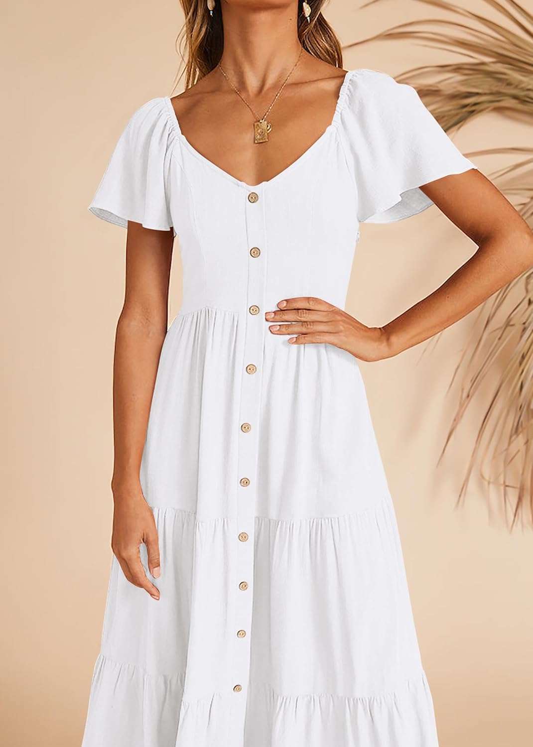 Linen Layered Pocket Sundress