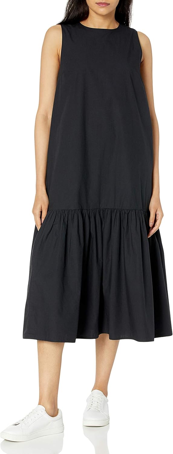 Loose Sleeveless Floor-Length Dress