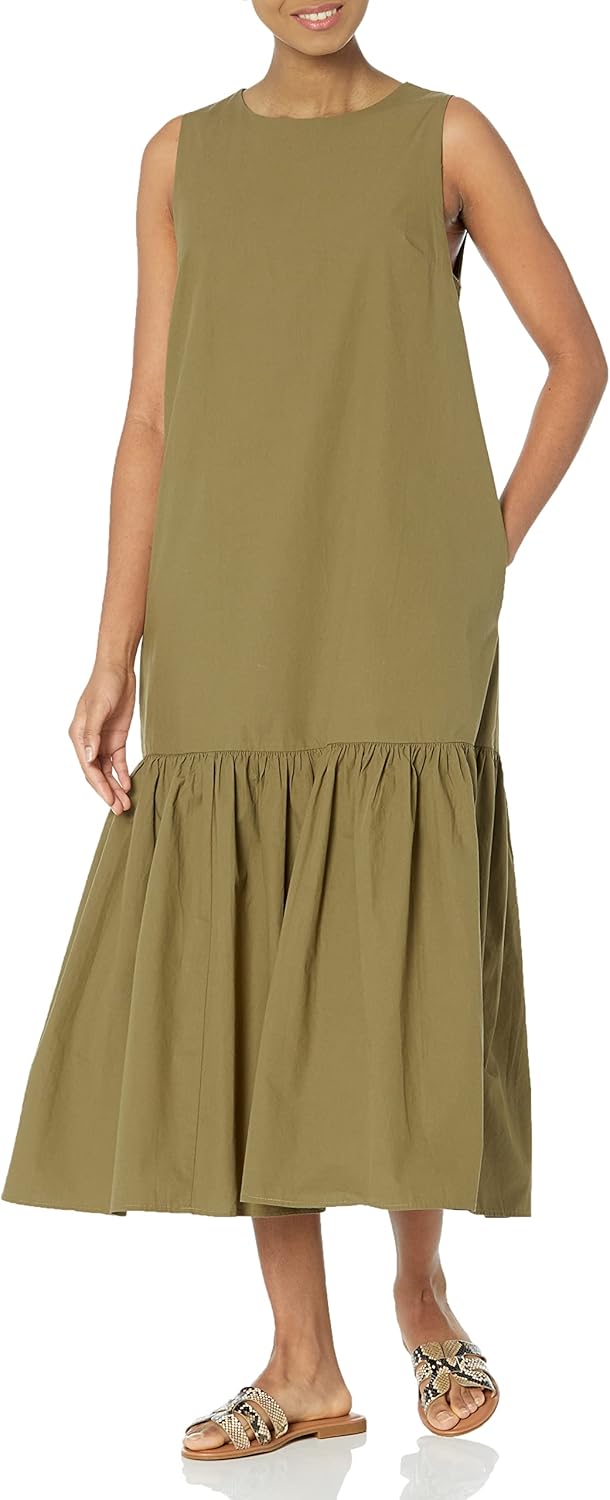 Loose Sleeveless Floor-Length Dress