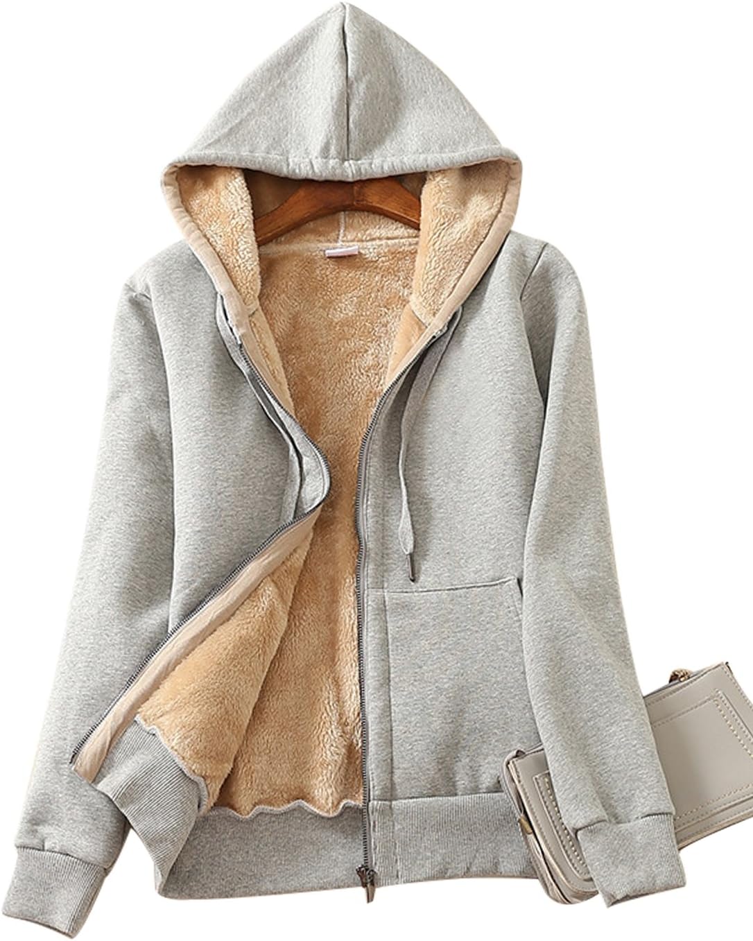 🔥Casual Zip-Up Sherpa Hoodie Jacket